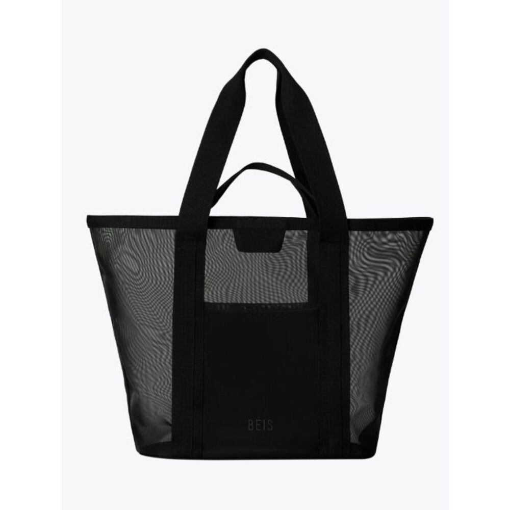NWT Beis Mesh Beach Tote in Black